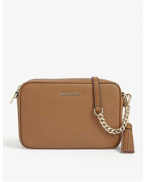 michael kors ginny sequin bag|Ginny Leather Crossbody Bag .